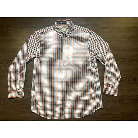 Duluth Trading Medium Wrinkle Fighter Multicolor Plaid L/S Button Down Shirt - Picture 3 of 6